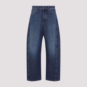 GIVENCHY Men's High-Rise Wide Leg Barrel Denim Jeans Men BLUE Pants